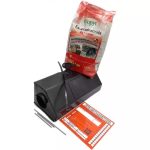 Kit 5 erogatori topi+ 5 cartelli segnalatori derattizzazione + 1,5 Kg di esche Copyr per topi e ratti