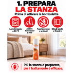 Bomba insetticida per cimici da letto, aerosol autosvuotante per camere e ambienti: ONE SHOT 150 ml - immagine 3