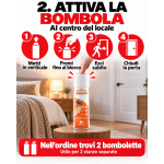 Bomba insetticida per cimici da letto, aerosol autosvuotante per camere e ambienti: ONE SHOT 150 ml - immagine 4